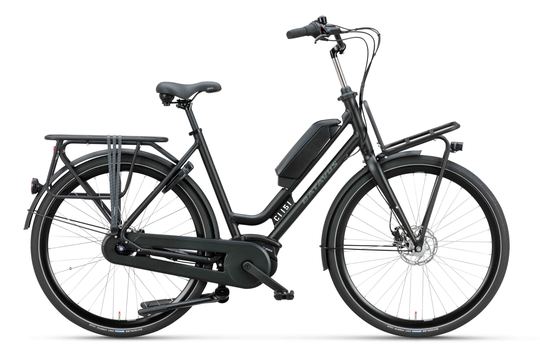 Batavus Quip Extra Cargo E-go Flex accu Dames 7 Zwart mat