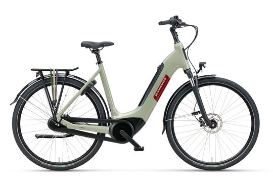 Batavus Altura E-go Power BES2 Flex accu Lage instap 7 Groen glans