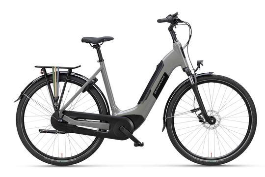 Batavus Altura E-go Power Pro BES2 Flex accu Lage instap 5 Kleigrijs glans