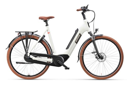 Batavus Altura E-go Power Pro BES3 Incl. 500wh Lage instap 5 Lichtgrijs