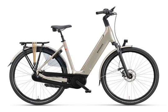 Batavus Finez E-go Power Bes3 Flex accu Lage instap 8 Champagne Goud