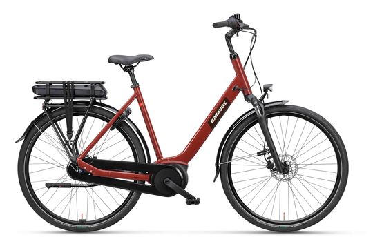 Batavus Altura E-go Plus Bes3 Flex accu Lage instap 7 Rood Bruin Glans