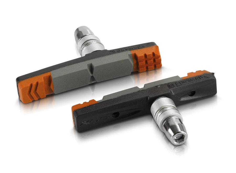 REMSCHOEN XLC V BRAKE INB 70MM ZW/GRY/OR SET A 4