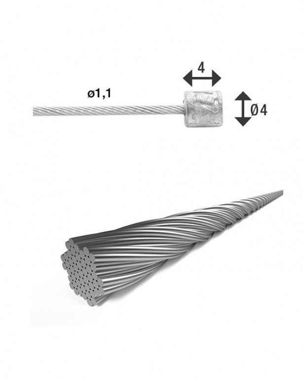 KABEL XLC VERS BINNEN 2.25 RVS 49DR SHX17