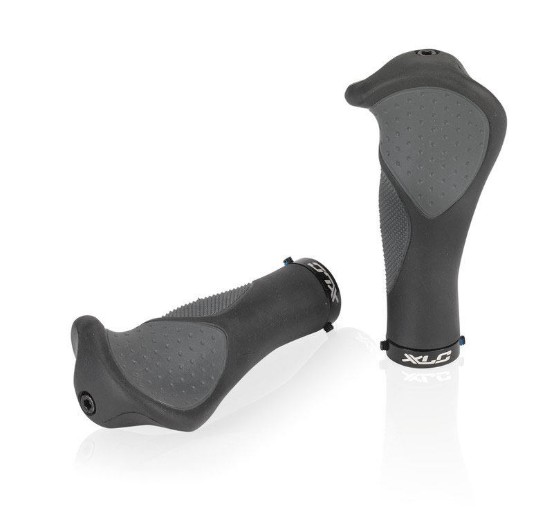 HANDVAT XLC ERGO 135/92MM CF ZW/GRY STEL GRS22