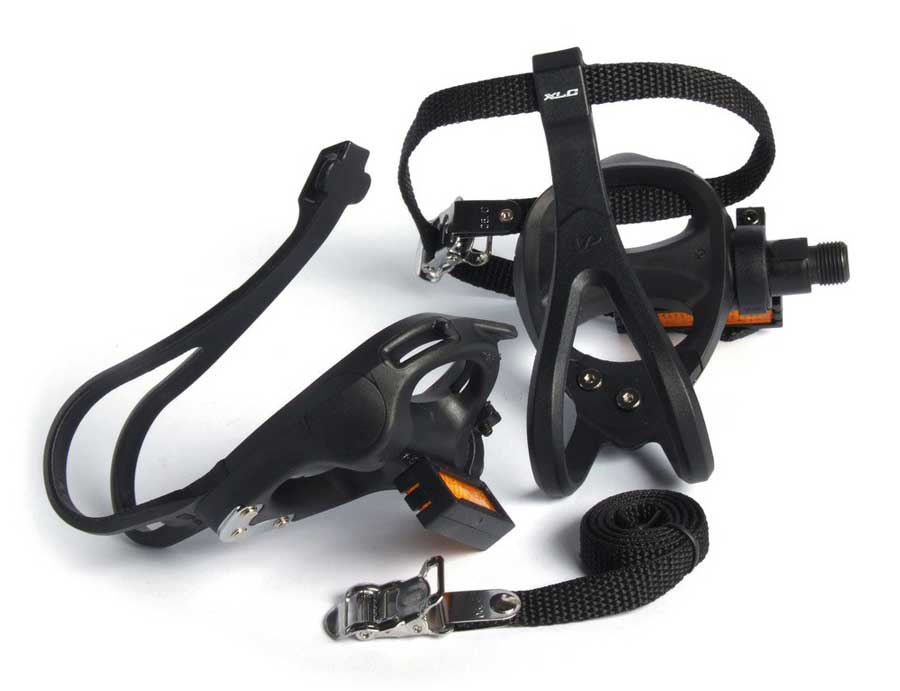 PEDAAL XLC RACE TOECLIP PVC ZW STEL PDR01