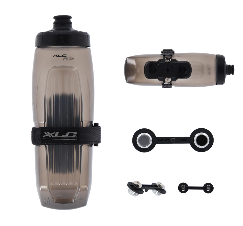 BIDON XLC MRS FIDLOCK M/ADAPT 700ML TRANS MRS14