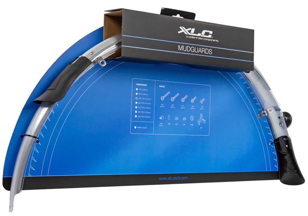 SPATBORDSET XLC 28 TOUR/TREKKING PVC 45MM ZI