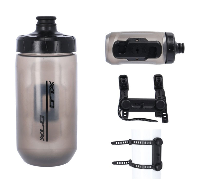 BIDON XLC FIDLOCK UNI BASE 450ML TRANS WBK07