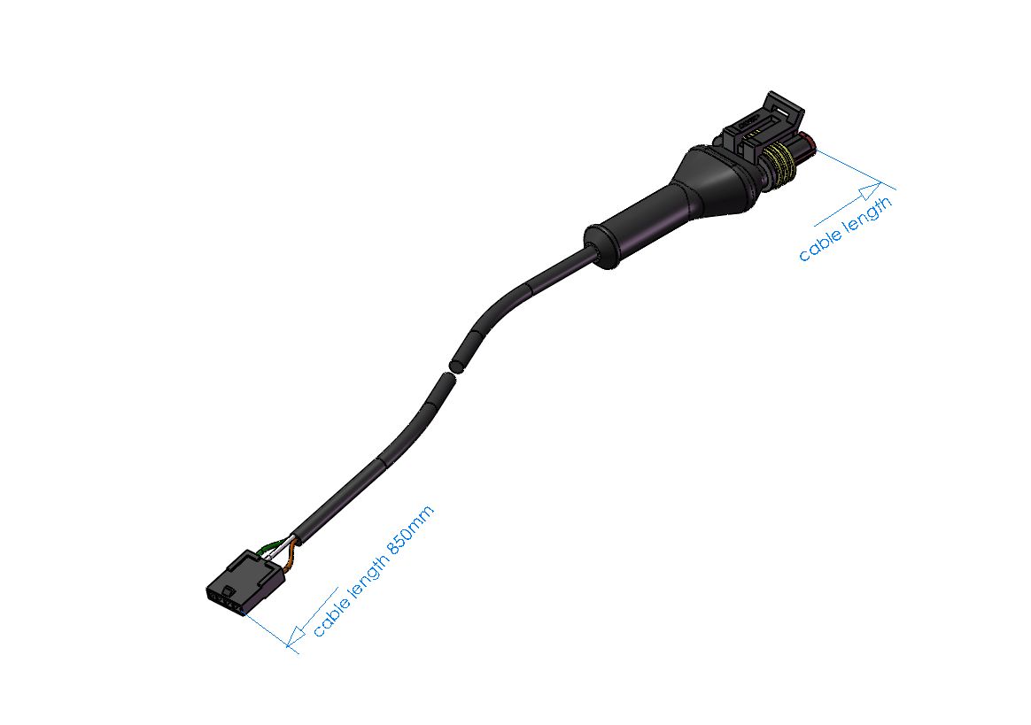 EBP KABELBOOM ION DISPLAYHOUDER CU3 AMP/MOLEX 4P