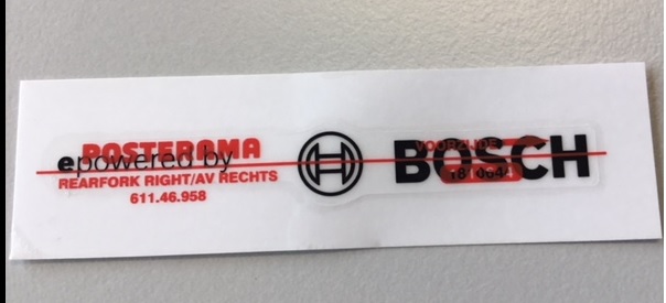 DECAL EPOWERED BY BOSCH BLACK