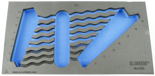GRS UNIOR INLAY FOAM RINGSLEUTELSET LEEG