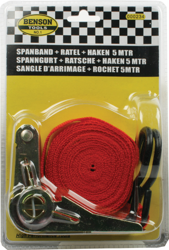 SPANBAND 500CM M/KRIK EN HAKEN