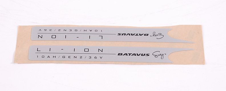 EBP STICKERSET L+R ION ACCU PMU3 GEN2 BAT GRY