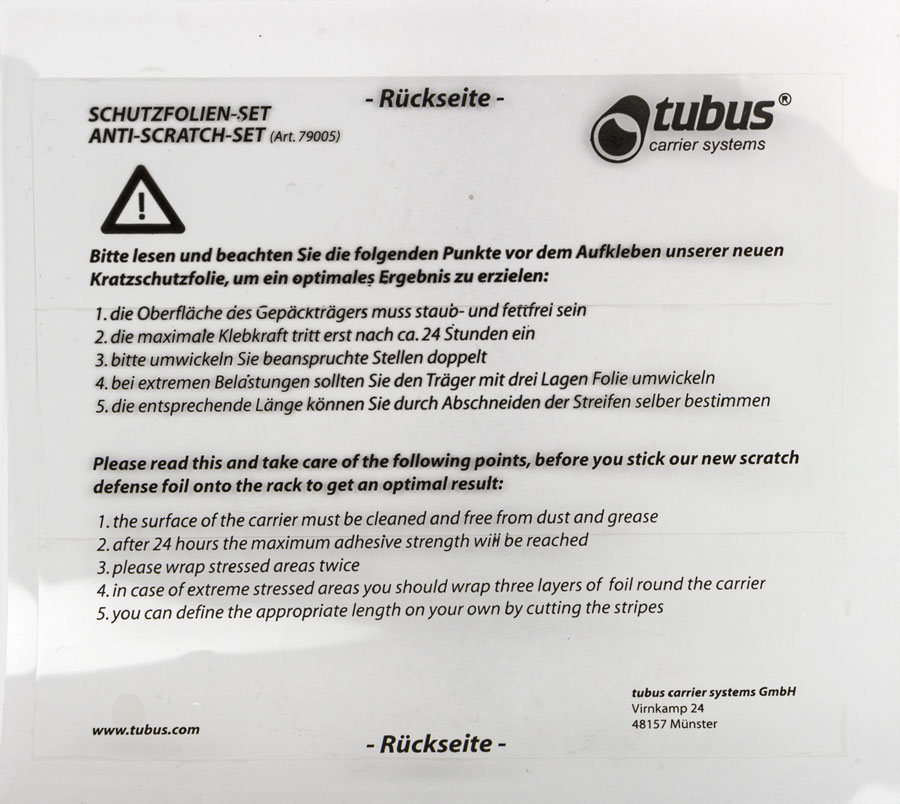 ANP DRAGD TUBUS BESCHERM STICKER