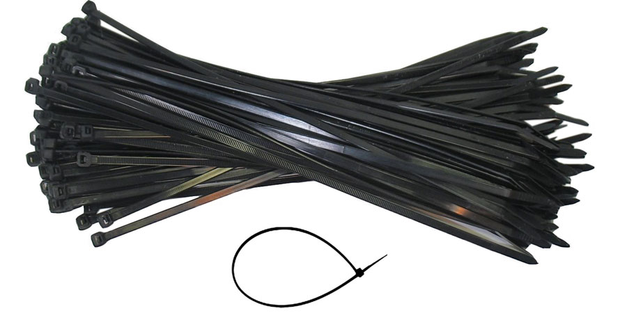 KABELBINDERS 4.8X370 ZWART ZAK A 100