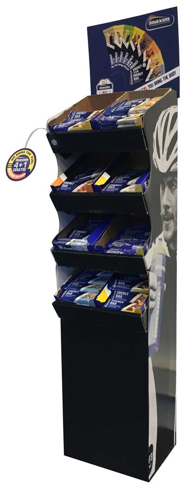 DISPLAY MAXIM REPEN 8 VAKS VLOER Z/GOEDEREN
