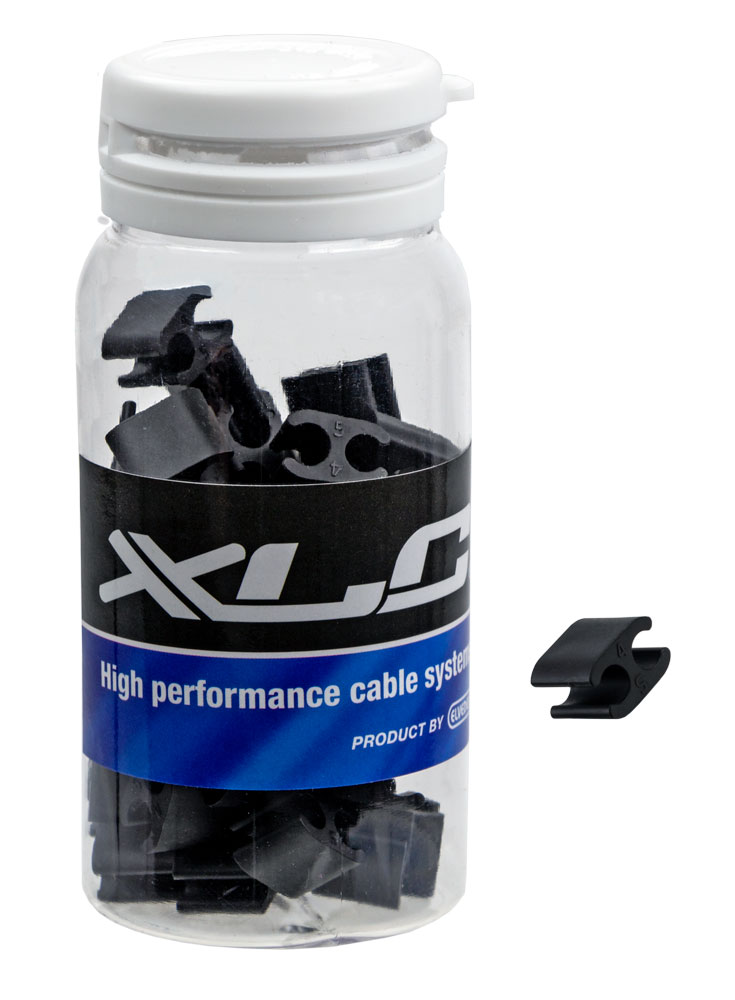 KABED XLC DUO KABELCLIP PVC 4.1/5.0MM ZW POT A 50