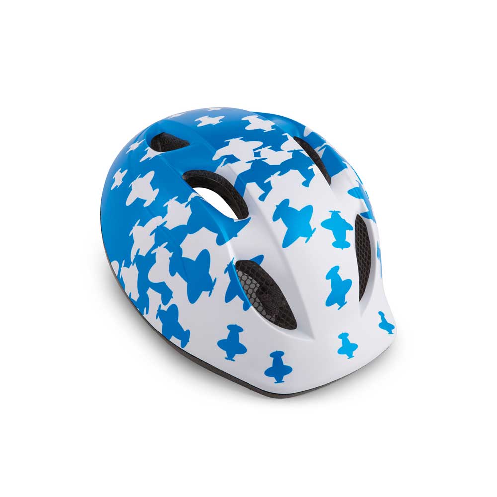VALHELM MET SUPER BUDDY WHITE BLUE AIRPLANES M