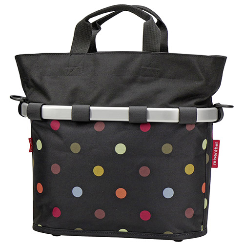 STUURTAS KLICKFIX BIKEBASKET OVAL S DOTS 12L