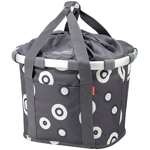 MANDTAS KLICKFIX BIKEBASKET BUBBLES ANTHRACITE 15L