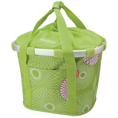 MANDTAS KLICKFIX BIKEBASKET CRYST. LIME GREEN 15L