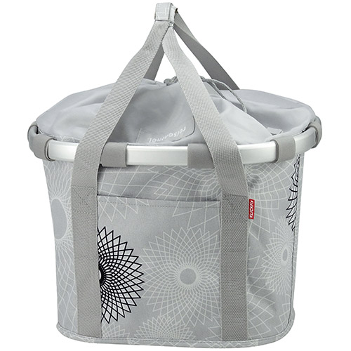 MANDTAS KLICKFIX BIKEBASKET CRYST. LIGHT GREY 15L