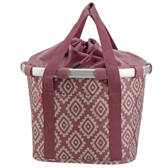 MANDTAS KLICKFIX BIKEBASKET DIAMONDS ROUGE 15L