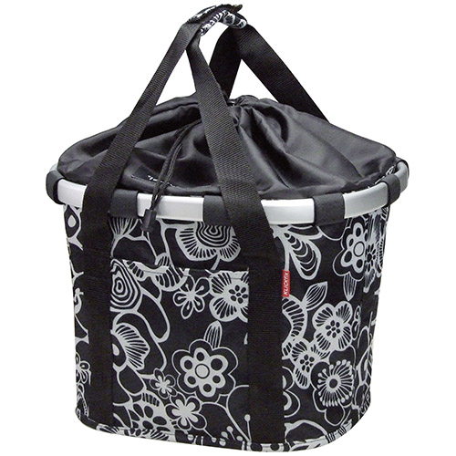 MANDTAS KLICKFIX BIKEBASKET FLEUR BLACK 15L