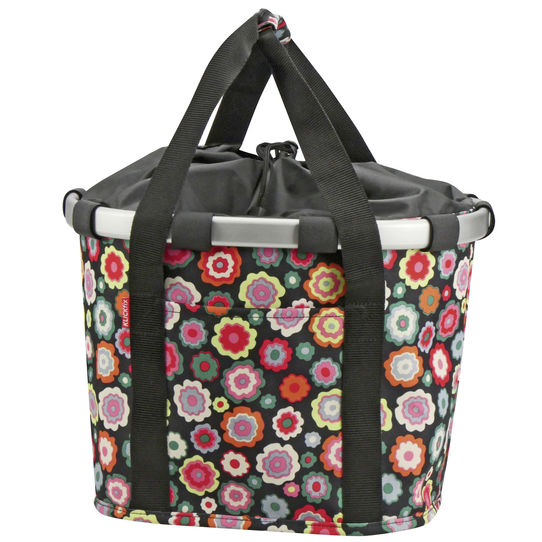 MANDTAS KLICKFIX BIKEBASKET HAPPY FLOWERS 15L