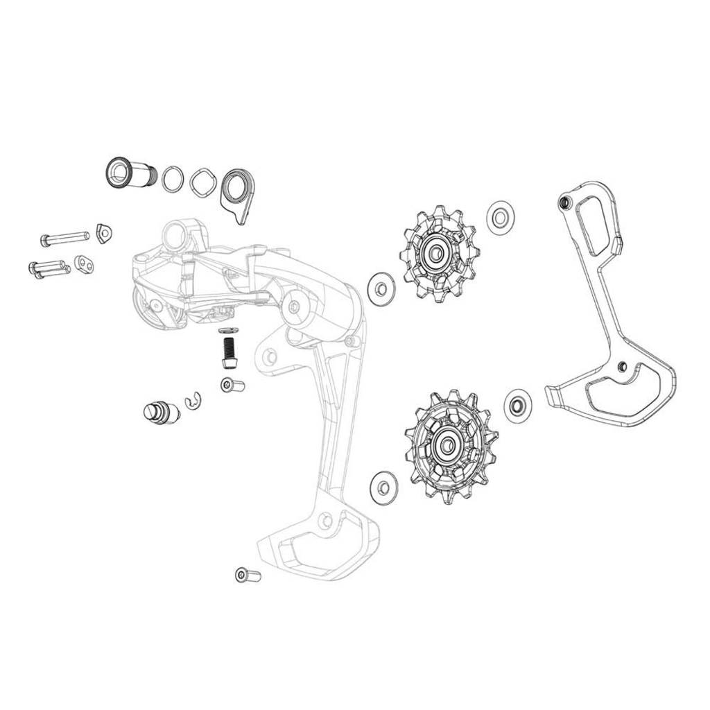 Sram derailleurdeel gx axs t-type eagle binnenkooi afbeelding 1