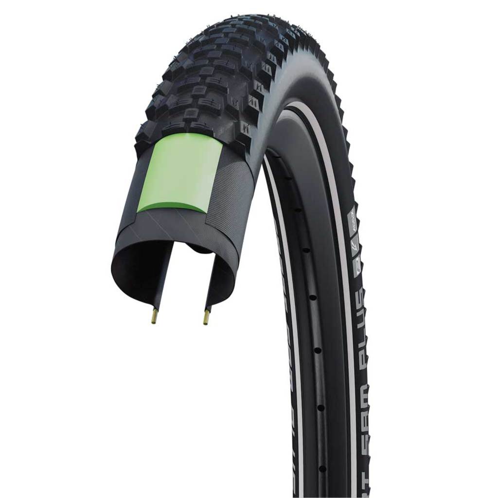 Photo - Pneu Schwalbe Smart Sam Plus ADDIX GreenGuard DD Reflectie 57-584  27.5 x 2.25